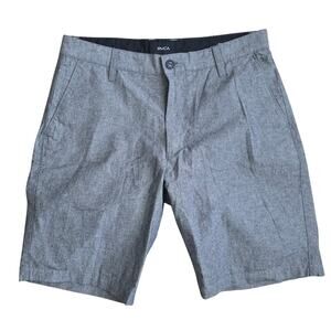 RVCA Heathered Gray Chino Golf 9" Shorts Men Sz 30